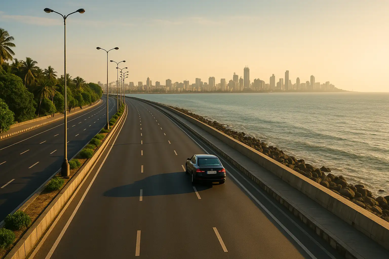 A Coastal Road Drive in Mumbai: A Scenic Journey