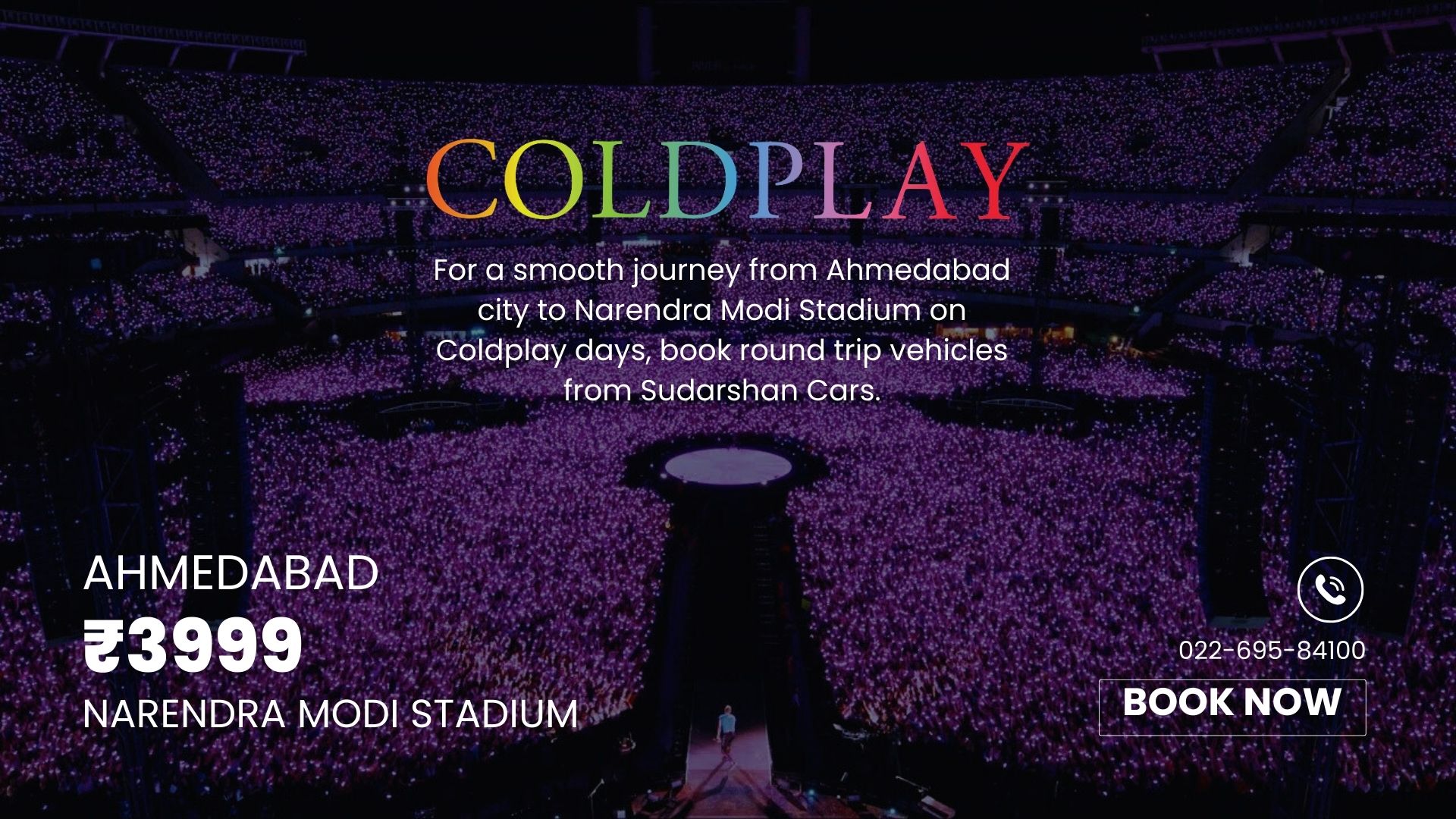 Car Rental for Coldplay Concert in Ahmedabad – January 25, and 26